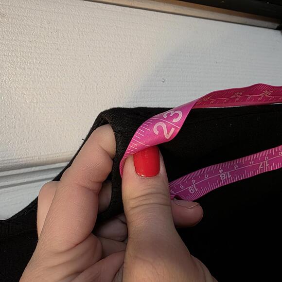 Mary Kay Black Textured Panel Cap Sleeve Dress Size 16R - Picture 6 of 9